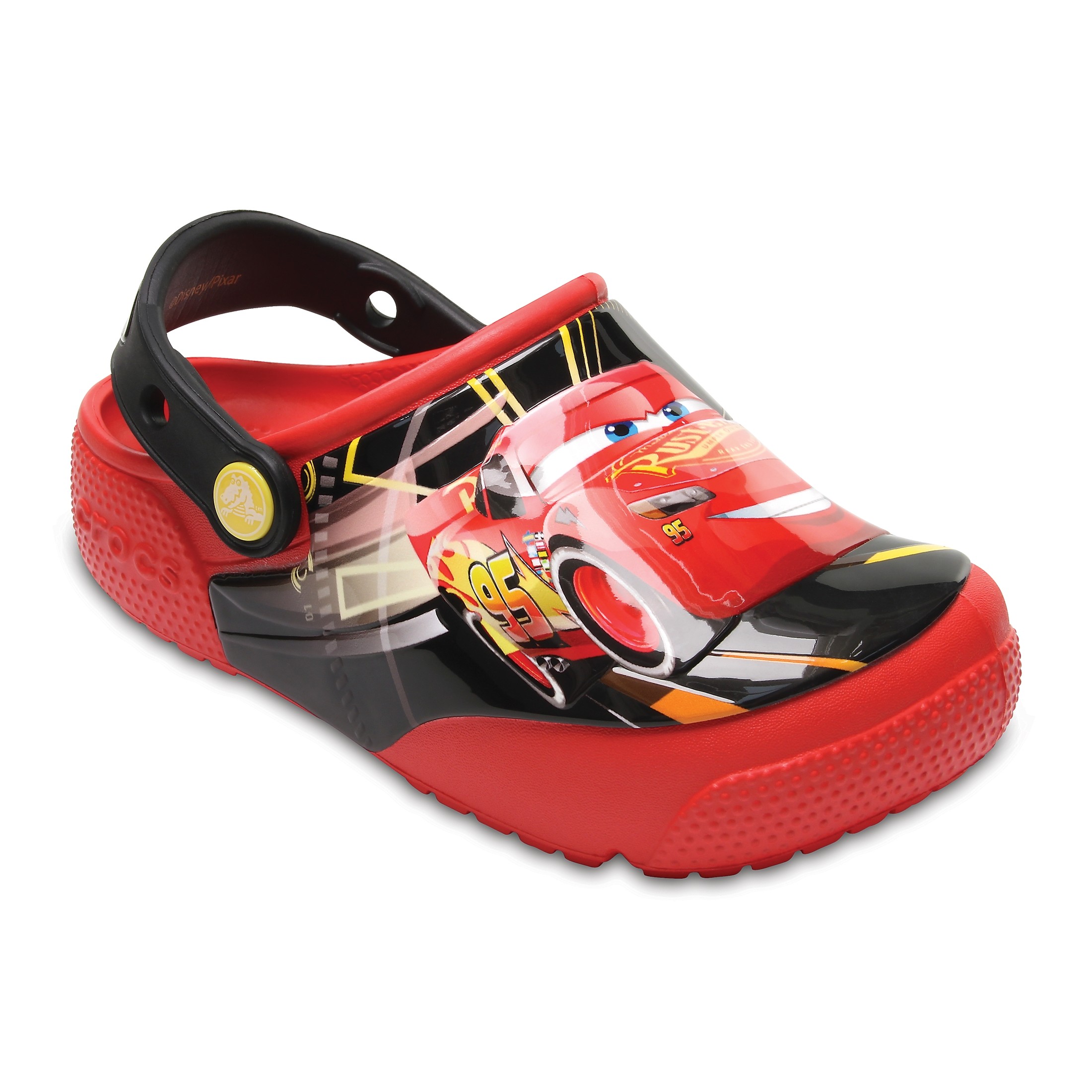 Saboti Crocs Fun Lab Lights Cars 3 Clog Rosu - Red - imagine 5